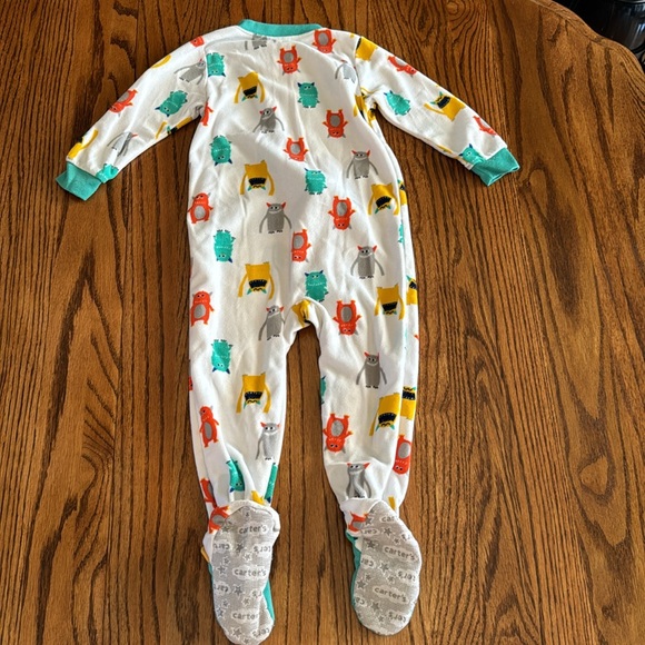 Carters 2T one piece monster Pajamas - Picture 4 of 4